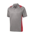 thumbnail image 5 of Sport-Tek Heather Colorblock Contender Polo-3XL (Vintage Heather/ True Red), 5 of 6