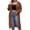 Brown, variant on Fnooota Plus Size Women's Cardigans Mid-Length, Loose Fit Casual Long Sleeve Open Front Knitted Outerwear Brown Size XL