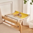 thumbnail image 4 of Percha para ventana de gato,Cat Window Perch para gatos de interior grande,Estantes de la cama del asiento de la ventana de la hamaca del montaje del salón,Balcón de cama de amarillo y azul Fernando Percha para ventana de gato, 4 of 8
