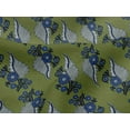 thumbnail image 4 of oneOone Viscose Jersey Fabric Leaves Block Print Fabric BTY 60 Inch Wide, 4 of 5