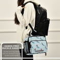 thumbnail image 6 of FORMRS Student Insulated Lunch Bag with Shoulder Strap Reusable Cooler Box for School, Blue Ice Hockey, 6 of 9