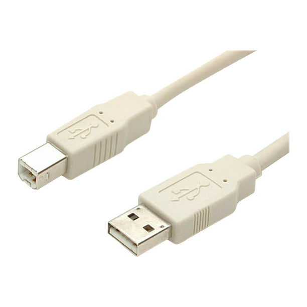 USB B_6) Câble 2.0 de 6 Pi de Diamètre A à B - M/M - type A à B Câble USB - Câble USB 2.0 de 6 Pi A à B - Câble USB de 6 Pi (USBFA - Câble USB (M) à USB de type B (M) -