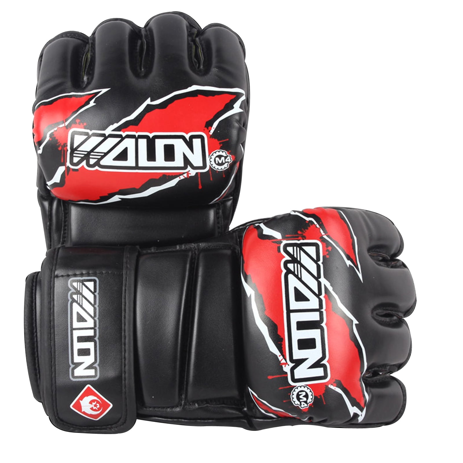 MMA Wristwrap Sparring Boxing Heavy Bag Gloves Fight Punch Mitt Leather Training