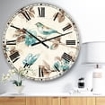 thumbnail image 2 of DesignArt Beige Bird Wings Large Wall Clock, 2 of 2