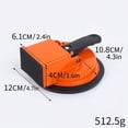 thumbnail image 5 of Heavy Duty Floor Gap Fixer Tool Orange With Hammer, Carbon Steel Suction Cup Flooring Gap Repair Tool For Laminate Hardwood Vinyl Planks Adjustable Height Floor Alignment Tool, 5 of 9