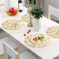 thumbnail image 6 of Pineapple Pattern Placemats Round Table Mats Non-Slip Washable Heat Resistant Kitchen Place Mat for Home Dining Coffee Tabletop (6PCS) Home Decor, 6 of 7