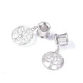 thumbnail image 3 of Exquisite Fashion Tree Pendant Earring Expansion Piercing Jewelry(Silver/12mm), 3 of 4