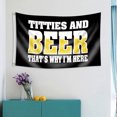 thumbnail image 2 of Tapiz para colgar en la pared con tetas y cerveza, decoración de sala de juegos, 100 x 150 cm, 2 of 3