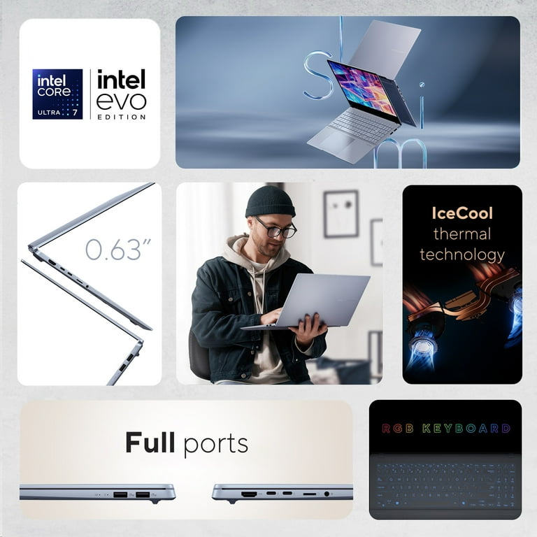 ASUS Vivobook S 15.6'' 3K OLED Laptop, Intel Core Ultra 7, 16GB