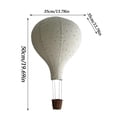 thumbnail image 3 of Hot Air Balloon decor, Boho Hanging Lamp with Star decorations, Moon Wall decor, 1 Fabric Hot Air Balloon, 1 Woven Basket, 4 Suspension Ropes, Ceiling decorations Hanging, Ceiling, 3 of 8