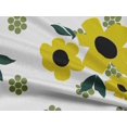thumbnail image 4 of oneOone Rayon Yellow Fabric Floral & Geometric Sewing Material Print Fabric By The Yard 56 Inch Wide, 4 of 5