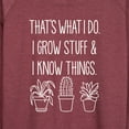thumbnail image 3 of Instant Message - I Grow Stuff And Know Things - Women's Lightweight French Terry Long Sleeve Shirt, 3 of 6