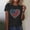 A175 Black, variant on 4th of July Faux Rhinestone Flag Heart Graphic T Shirt for Women Short Sleeve Crewneck Patriotic USA Pride Summer Casual Loose Graphic Tees Tops