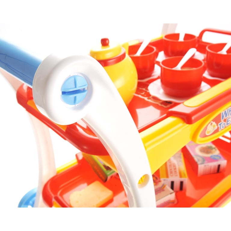 Kitchen Connection Tea Time Trolley Cart Pretend Play Set