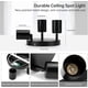 thumbnail image 2 of Foco de techo LED orientable GU10, 3 focos redondo, luz de techo, foco de techo negro, foco moderno, 2 of 5