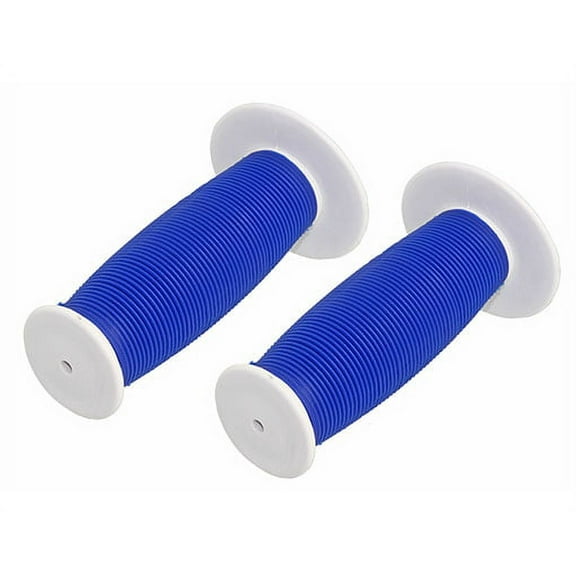 Alta Mushroom Two-Tone Bike Grips, (White/Blue)