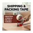thumbnail image 3 of Scotch Commercial Grade Packaging Tape, 3" Core, Clear, 1.88 in x 54.6 yds, 6 Rolls, 3 of 13