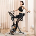 thumbnail image 4 of leikefitness Folding Stationary Bike Recumbent Exercise Bike w/Arm Resistance Bands-Pulse Sensor-LCD Monitor and Easy to Assemble Indoor Cycling Bike 2280, 4 of 8
