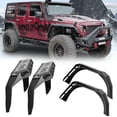 thumbnail image 2 of WOLFSTORM Front/Rear Fender Flares for 2007-2018 Jeep Wrangler JK Powder-Coated Steel Equipped with LED Turn Signal Lights & LED Side Marker Lights 4PCS(Front+Rear Fender Flares), 2 of 12