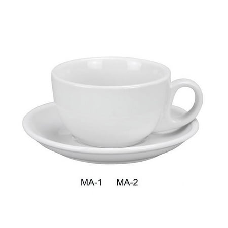 

Yanco MA-2 Porcelain Mayor Saucer for MA-1 Low Cup Super White - 5.875 in. - Pack of 36