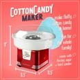 thumbnail image 3 of Nostalgia Cotton Candy Machine with 2 Reusable Cones, 1 Sugar Scoop, and 1 Extractor Head, Red, 3 of 9