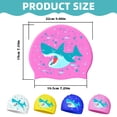 thumbnail image 3 of MVRLSH Bonnet de Bain en Silicone Confortable Non Resserré pour Enfants Garçons et Filles Entraînement à la Natation, 3 of 9