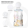 thumbnail image 3 of Rocae Cute Animals for Men's Basketball Jersey Lightweight and Breathable Athletic Tank Top,Quick-Drying Sports Jersey Large, 3 of 9