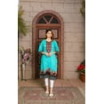 thumbnail image 6 of IshDeena Indian Kurtis for Women Pakistani Kurtis for Women Indian Style Cotton Long Top (Medium/Turquoise), 6 of 6