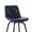 Navy, variant on ClinQ 26 inch Swivel Counter Height Bar Stool Set of 3, Faux Leather Seat with Metal Legs and Back, White