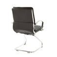thumbnail image 7 of Guest Faux Leather Chair in Black with Chrome Base, 7 of 7