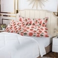 thumbnail image 6 of Plush Pillow Cases Body Size Ultra Soft Warm Pillowcases with Zipper Strawberry Leaves Fower 20"x54", 6 of 9