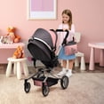 thumbnail image 7 of Dolls To Play Convertible Baby Doll Stroller 2-in-1 Pretend Play Pram with Adjustable Handle, Basket & Bag, Pink, 7 of 7