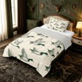 thumbnail image 2 of Manfei Green Billed Waterfowl Print Twin Comforter Sets,Rustic Mallard Duck Bedding Set,Light Gray Reversible,2-Piece,1 Comforter and 1 Pillowcase, 2 of 7