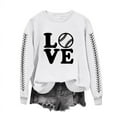 thumbnail image 4 of EQWLJWE Chemises à Manches Longues pour Femmes Décontractées en Solde, Chemises d'Été pour Femmes 2024 Tendance Vacances, Sweat à Capuche Imprimé Col Rond Automne pour Femmes, 4 of 4