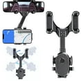 thumbnail image 2 of Car Rearview Mirror Phone Retractable 360 Cell Phone Clip For Phone Mount GPS Phone Mobile Stand Support, 2 of 6