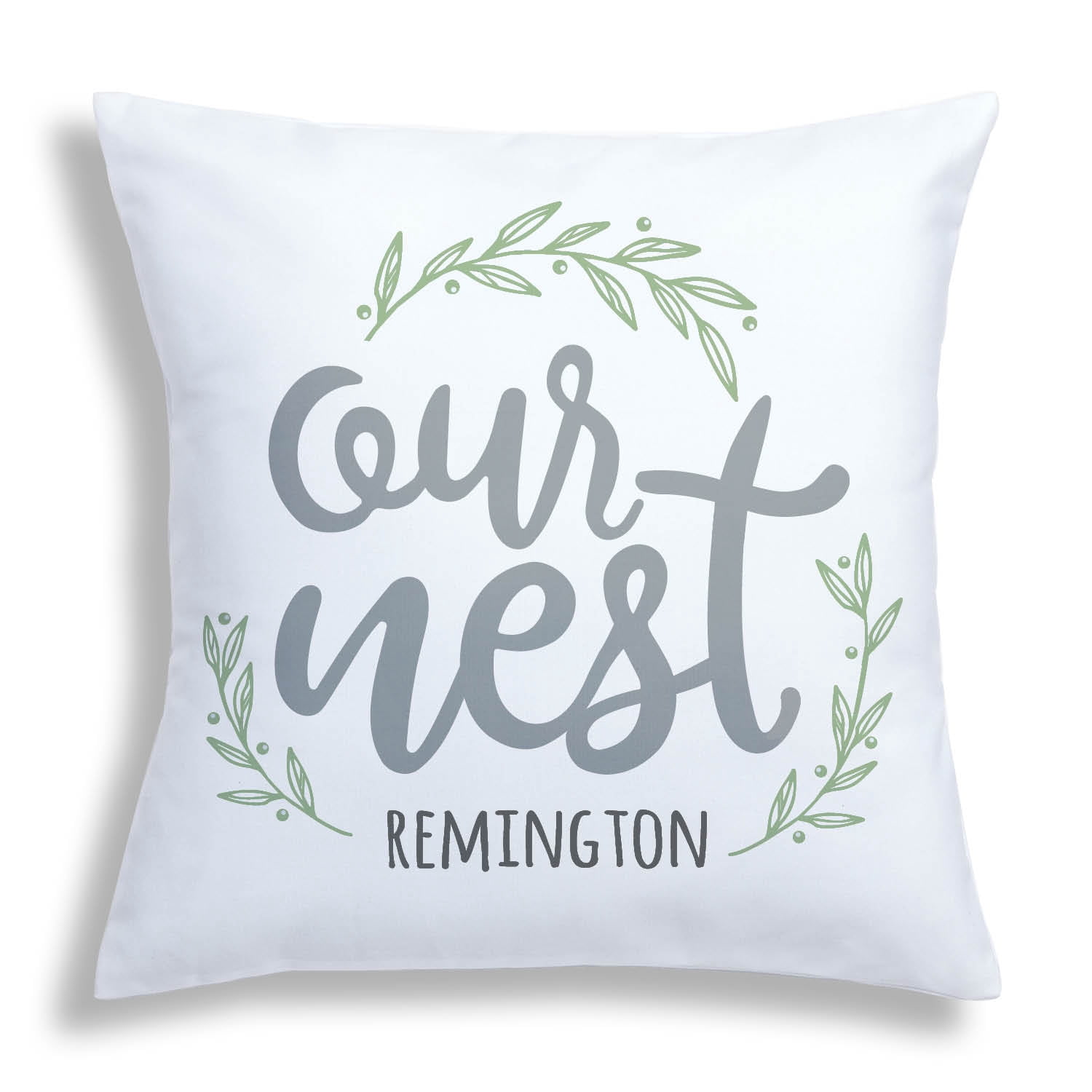 Our Nest Personalized Throw Pillow