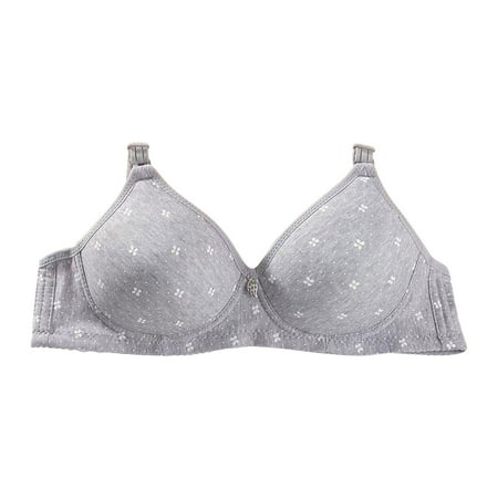 VISALY Bras for Women  Front Closure Bra for Women Comfort Wireless Full Coverage Womans Sleep Bra  Bras for Older Women  Bras for Women No Underwire  Bras  Plunge Bra (Gray1  XL)