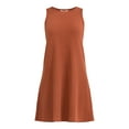 thumbnail image 4 of Time and Tru Women's Sleeveless Ribbed Swing Dress, Sizes XS-XXXL, 4 of 4