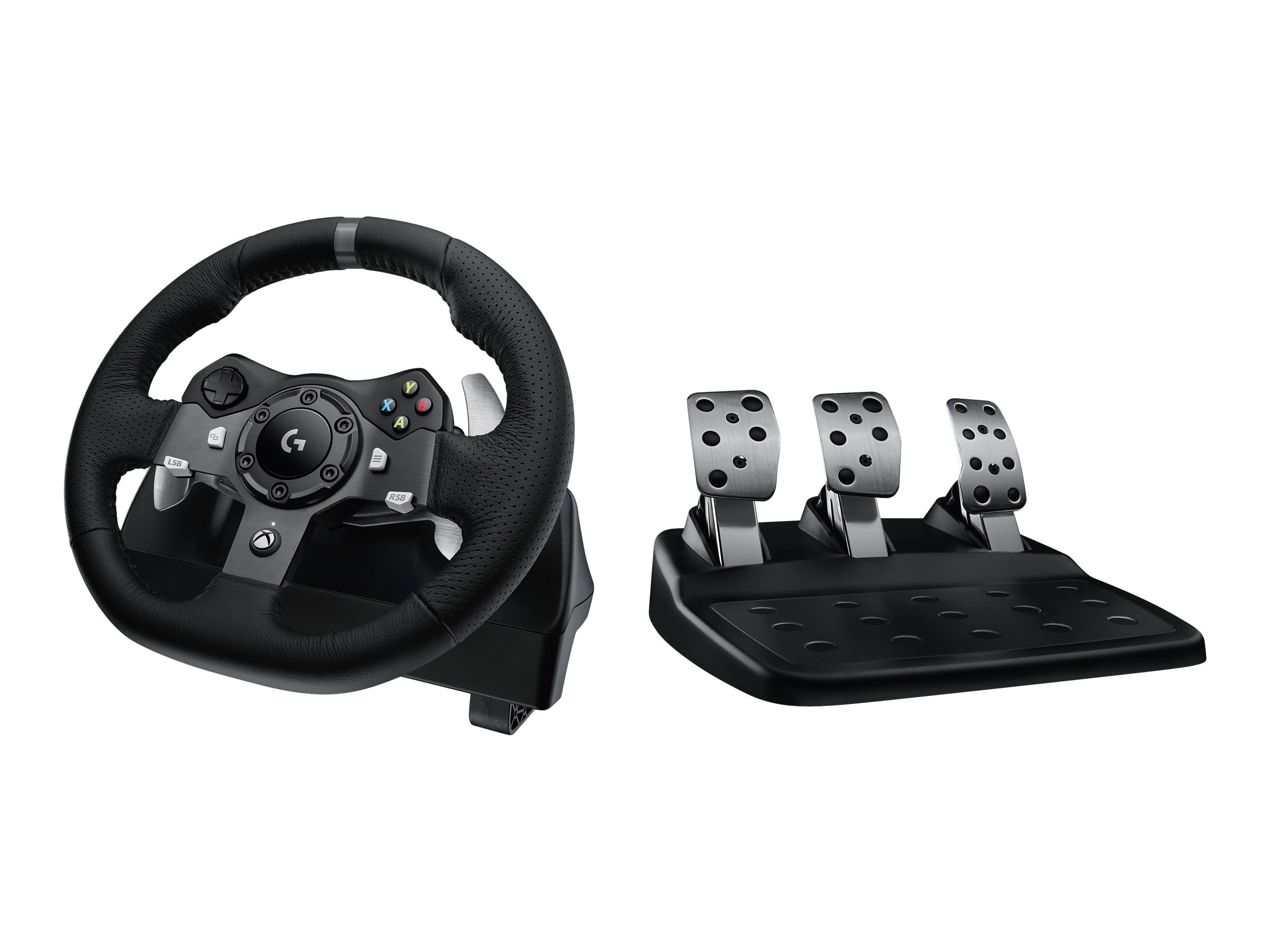  Logitech G920 Driving Force Racing Wheel and Floor