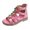 z1 Hot Pink, variant on Gyujnb Open Toe Flower High Top Zipper Flat Sandals for Daily Outdoor Playground (Little Girls, Big Girls),4-4.5 Years
