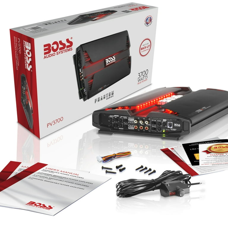 BOSS PHANTOM 3700W アンプ Amazon | BOSS Audio Systems PV3700 5チャンネル カーアンプ
