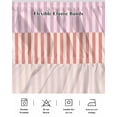 thumbnail image 5 of Colorful Stripe Wrap Around Bed Skirts for King Bed 18" Drop,Bed Skirt with Adjustable Elastic Belt Dust Ruffle Bed Valance for Bedroom Hotel Modern Pink Red Yellow Vertical Striped Bed Frame Cover, 5 of 7
