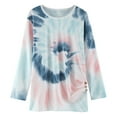thumbnail image 2 of Kids Girls Crewneck Girls Blouse Basic Inside Cute Cartoon Printed with Long Sleeves for Girls 10-11 Years, 2 of 4