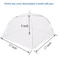 thumbnail image 2 of Juego de alimentos de malla para exteriores, 1 carpa de alimentos de malla emergente de 17 "X17", accesorios de picnic al aire libre, juego de alimentos con paraguas, fiesta de camping con barbac, 2 of 5