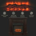 thumbnail image 5 of HOMCOM 32" 1400W Electric Fireplace Mantel w/ Realistic LED Log Heater, 5 of 9