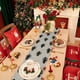 thumbnail image 5 of Mantel navideño de 72 x 13 pulgadas, bandera navideña para mesa, impermeable, decoración para mesa de centro, mantel largo, suministros de decoración navideña., 5 of 5