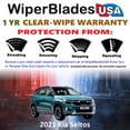 thumbnail image 2 of 2021 Kia Seltos Beam Wiper Blades Wipers w/1yr Warranty (Set of 3) w/Rear Wiper (WiperBladesUSA), 2 of 5