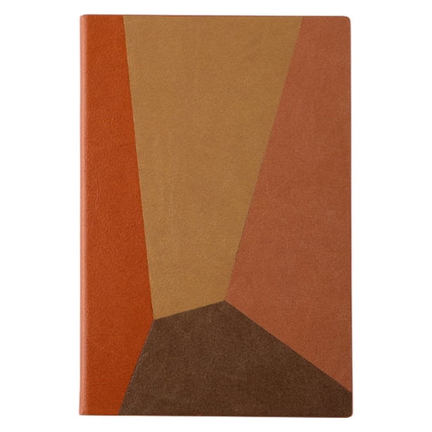Methold Bloc de notas de papel, carpeta de notas, diseño grueso, diario, tamaño compacto, dulce regalo, accesorios para estudiantes, diario, Suministros de escritura y corrección Marrón