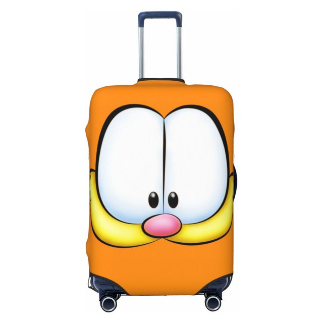 Cute Anime Cartoon Garfield Travel Suitcase Protective Cover Trunk Case Washable Elastic Luggage Cover Fits Large Suitcase Protector Baggage With Concealed Zipper Gifts