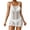 White, variant on Delayuji Women's Knit Textured Crochet Overlay Spaghetti Strap Short Dress Beach Cover Up Swimsuit Cover Ups Blue A Polyester-Cotton Blend Spring Tops for Women